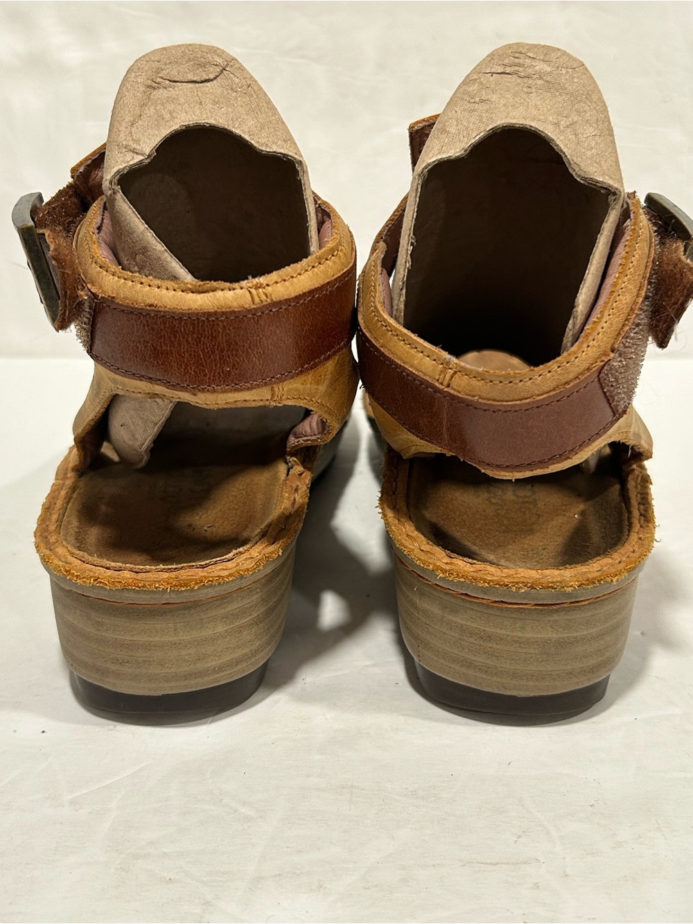Naot Verbena Cutout Gladiator Sandals Womens 36 (US 5) dune nubuck brown Boho - Picture 4 of 11